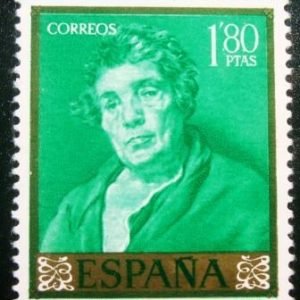 Selo postal da Espanha de 1959 Aesop