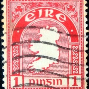 Selo postal da Irlanda de 1940 Map
