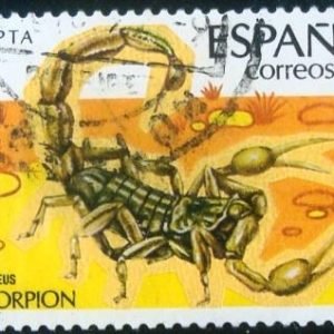 Selo postal da Espanha de 1979 Scorpion