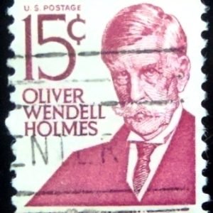 Selo postal dos Estados Unidos de 1979 Oliver Wendell Holmes IIIyA
