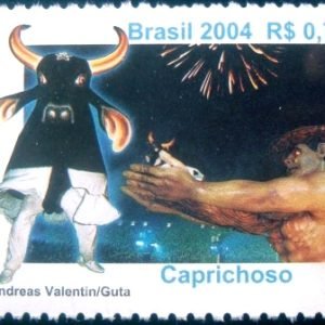 Selo postal do Brasil de 2004 Caprichoso