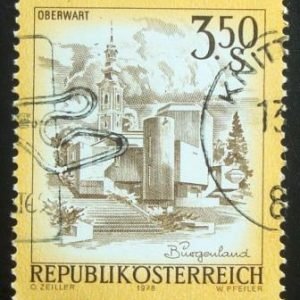 Selo postal da Áustria de 1978 Osterkirche