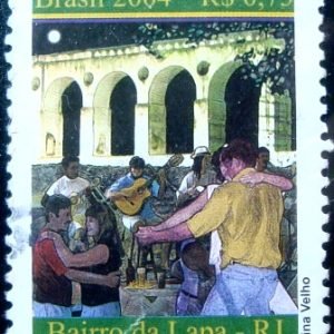 Selo postal do Brasil de 2004 Lapa / RJ