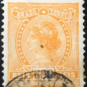 Selo postal do Brasil de 1918 Instrucção 600