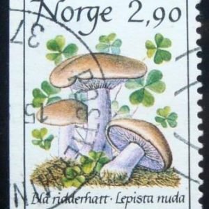 Selo postal da Noruega de 1988 True Blewit