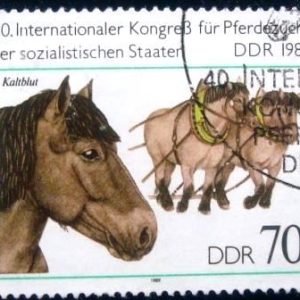 Selo postal da Alemanha Oriental de 1989 Coldblooded