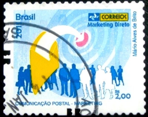 Selo postal Regular emitido no Brasil em 2011 - 861 U