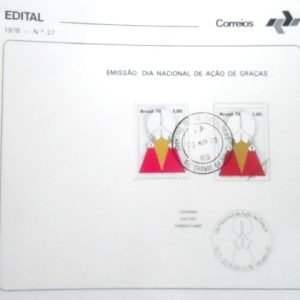 Edital de lançamento nº 27 de 1978 Ação de Graças