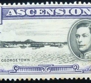 Selo postal da Ilha de Ascension de 1938 Georgetown ½ N