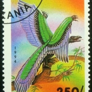 Selo postal da Tanzânia de 1994 Archaeopteryx