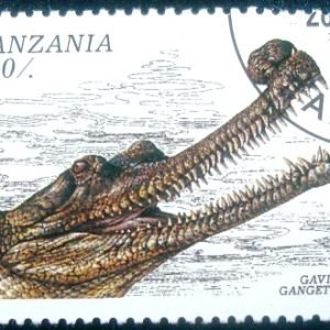 Selo postal da Tanzânia de 1996 Gharial