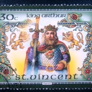 Selo postal de São Vicente de 1986 King Arthur Legend 30