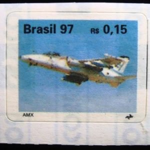 Selo postal do Brasil de 1997 EMB AMX