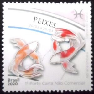 Selo postal do Brasil de 2020 Peixes M