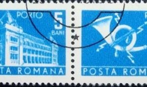 Se-tenant da Romênia de 1970 Post and Telecommunications II