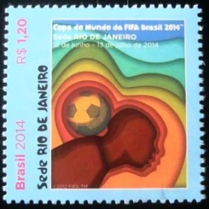 Selo postal do Brasil de 2014 Rio de Janeiro