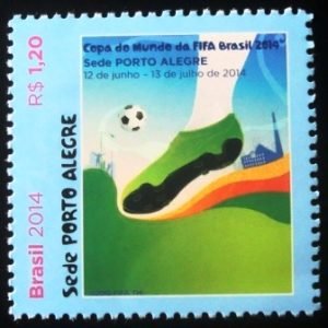 Selo postal do Brasil de 2014 Porto Alegre