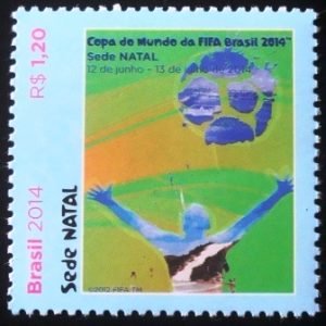 Selo postal do Brasil de 2014 Natal