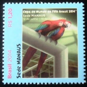 Selo postal do Brasil de 2014 Manaus