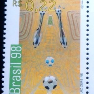 Selo postal do Brasil de 1998 Luiz Zerbine N