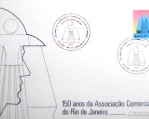 FDC oficial nº 337 de 1984 Associação Comercial RJ 10186