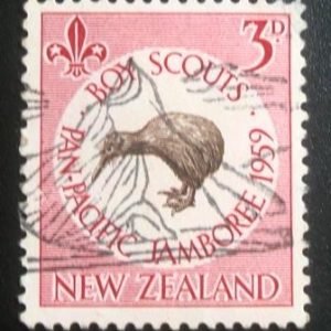 Selo postal da Nova Zelândia de 1959 Brown Kiwi