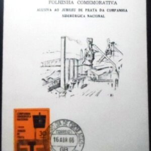 Folhinha Comemorativa nº 26 de 1966 Jubileu de Prata CSN 7558