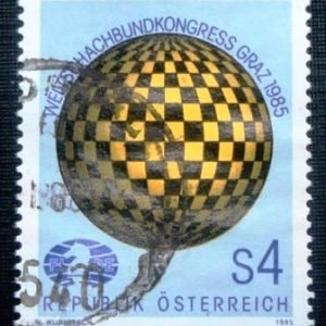 Selo postal da Áustria de 1985 Graz