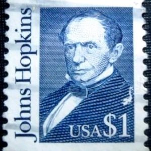 Selo postal dos Estados Unidos de 1989 Johns Hopkins U