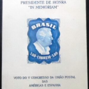 Bloco postal Comemorativo de 1949 Franklin D. Roosevelt M