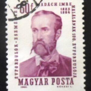 Selo postal da Hungria de 1964 Imre Madách U