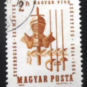 Selo postal da Hungria de 1962 Hungarian Youth Fencing Association NCC