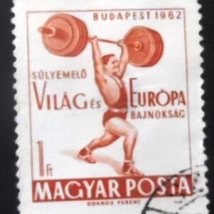 Selo postal da Hungria de 1962 World Championships in Weightlifting U