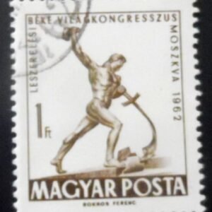 Selo postal da Hungria de 1962 Congress for Peace and Disarmament