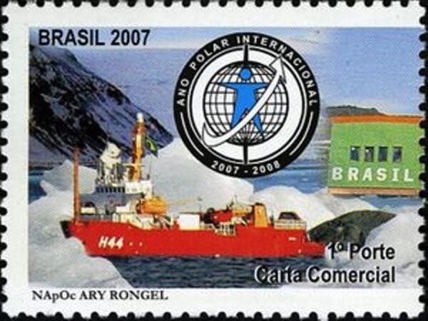 Selo postal do Brasil de 2007 NapOc Ary Rongel M
