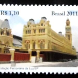 Selo postal do Brasil de 2011 Estação da Luz M