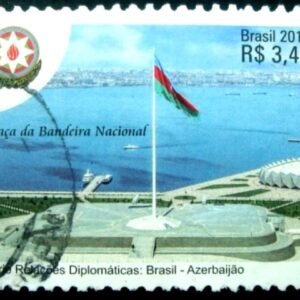 Selo postal do Brasi de 2015 Azerbaijão U