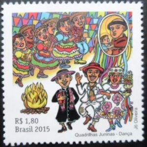 Selo postal do Brasil de 2015 Santo Antonio M