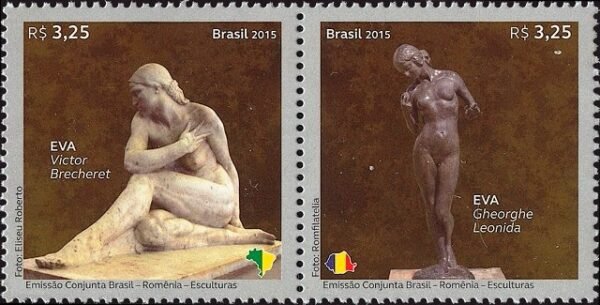 Serie postal do Brasil de 2015 Relações Diplomáticas Romênia