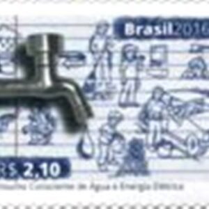 Selo postal do Brasil de 2016 Água N