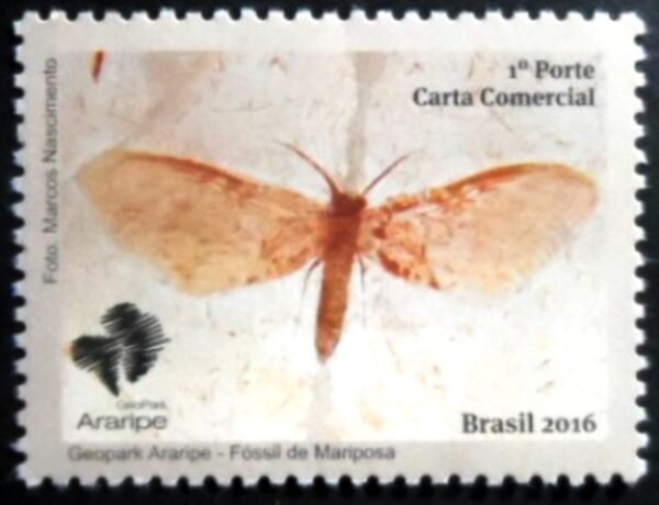 Selo postal do Brasil de 2016 Mariposa M