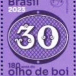 Selo postal do Brasil de 2023 30 Réis M