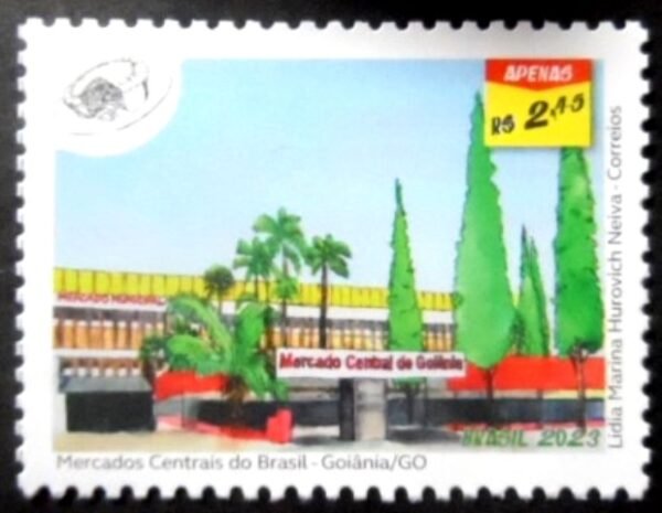 Selo postal do Brasil de 2023 Mercado Central Goiânia M