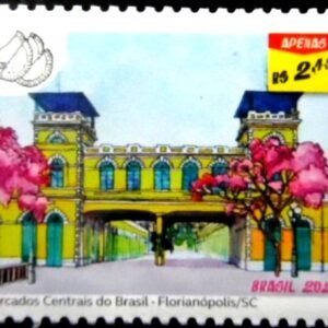 Selo postal do Brasil de 2023 Mercado Central Florianópolis M