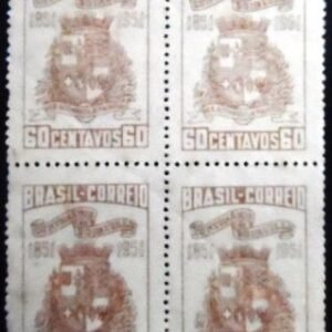 Quadra de selos postais do Brasil de Joinville N QD