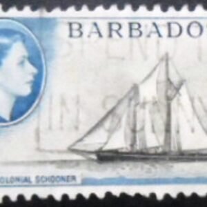 Selo postal de Barbados de 1965 Intercolonial Schooner U