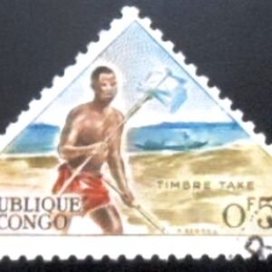 Selo postal do Congo de 1961 Post RunnerMCC