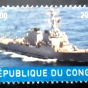 Selo Cinderela (Não Oficial) da République du Congo de 2017 Navios de Guerra 3 M