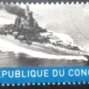 Selo Cinderela (Não Oficial) da République du Congo de 2017 Navios de Guerra 8 MCC