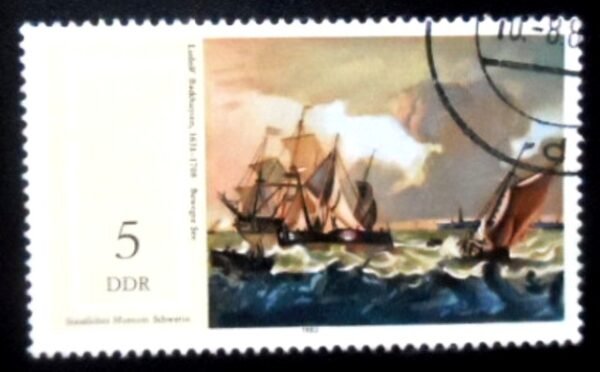 Selo postal da Alemanha Oriental de 1982 1982 - Moving Sea MCC